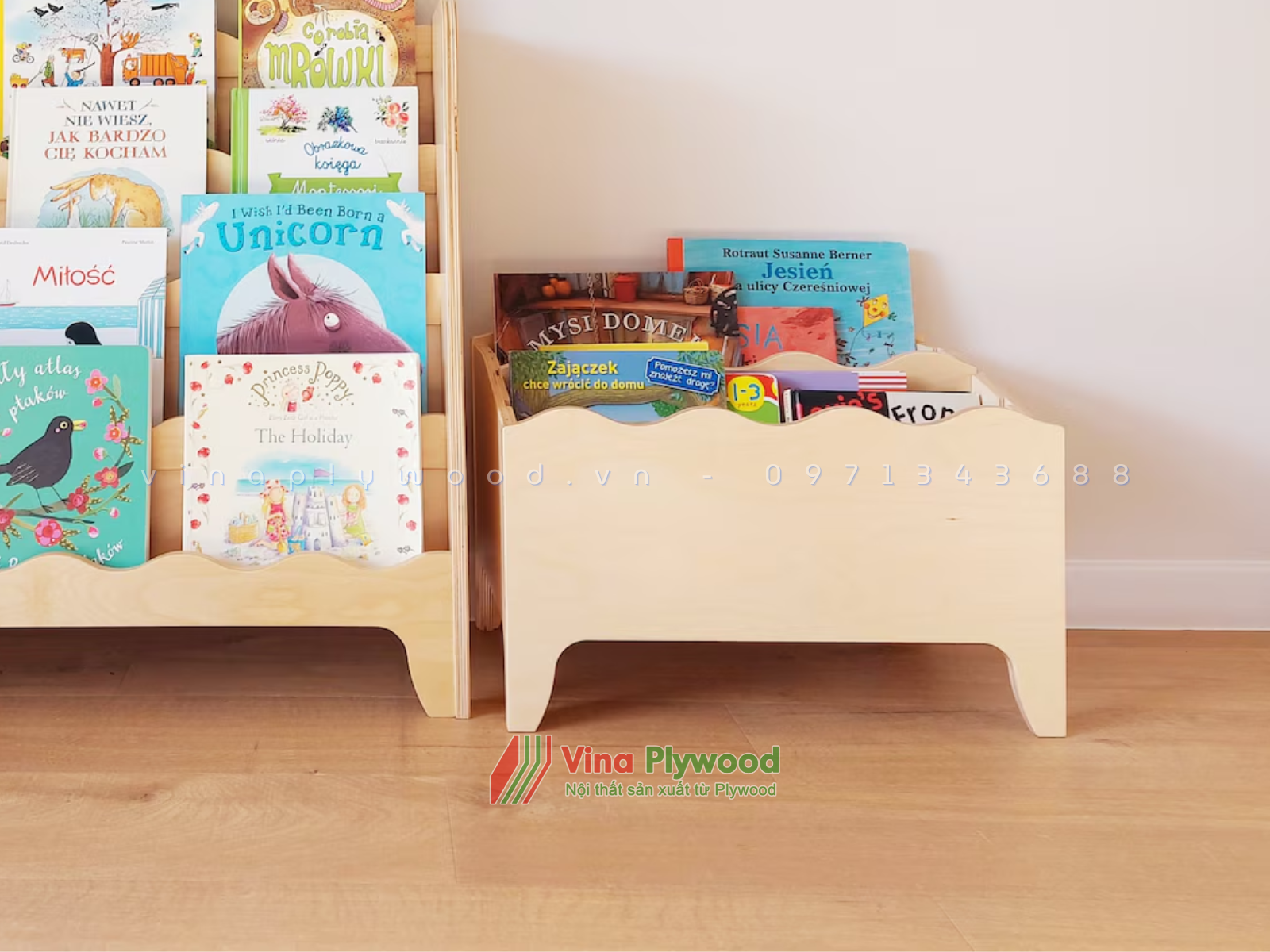 Tủ sách Montessori, Hộp đựng đồ chơi, Lưu trữ sách, Giá sách cho trẻ em TK6804