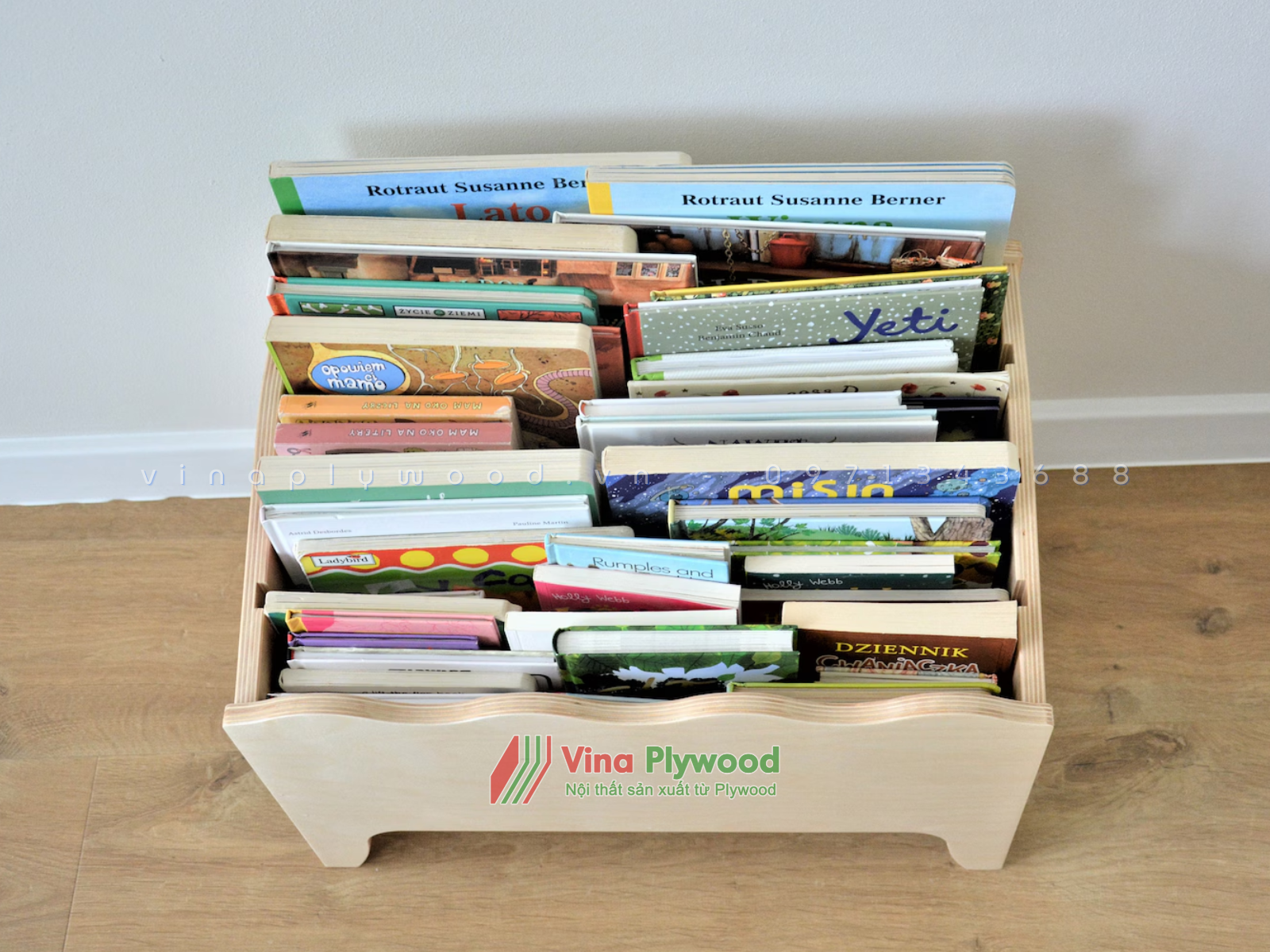 Tủ sách Montessori, Hộp đựng đồ chơi, Lưu trữ sách, Giá sách cho trẻ em TK6804