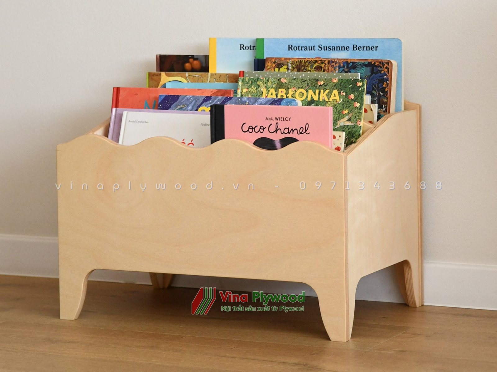 Tủ sách Montessori, Hộp đựng đồ chơi, Giá sách cho trẻ em KT6805