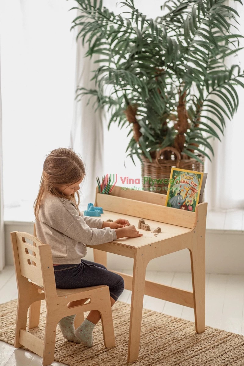 Bộ bàn ghế Montessori dành cho trẻ 2- 6 tuổi BG6804