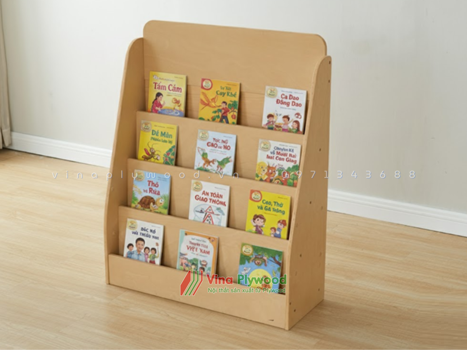 Kệ Giá Sách 4 Tầng Montessori Mẫu Mới TKM6803