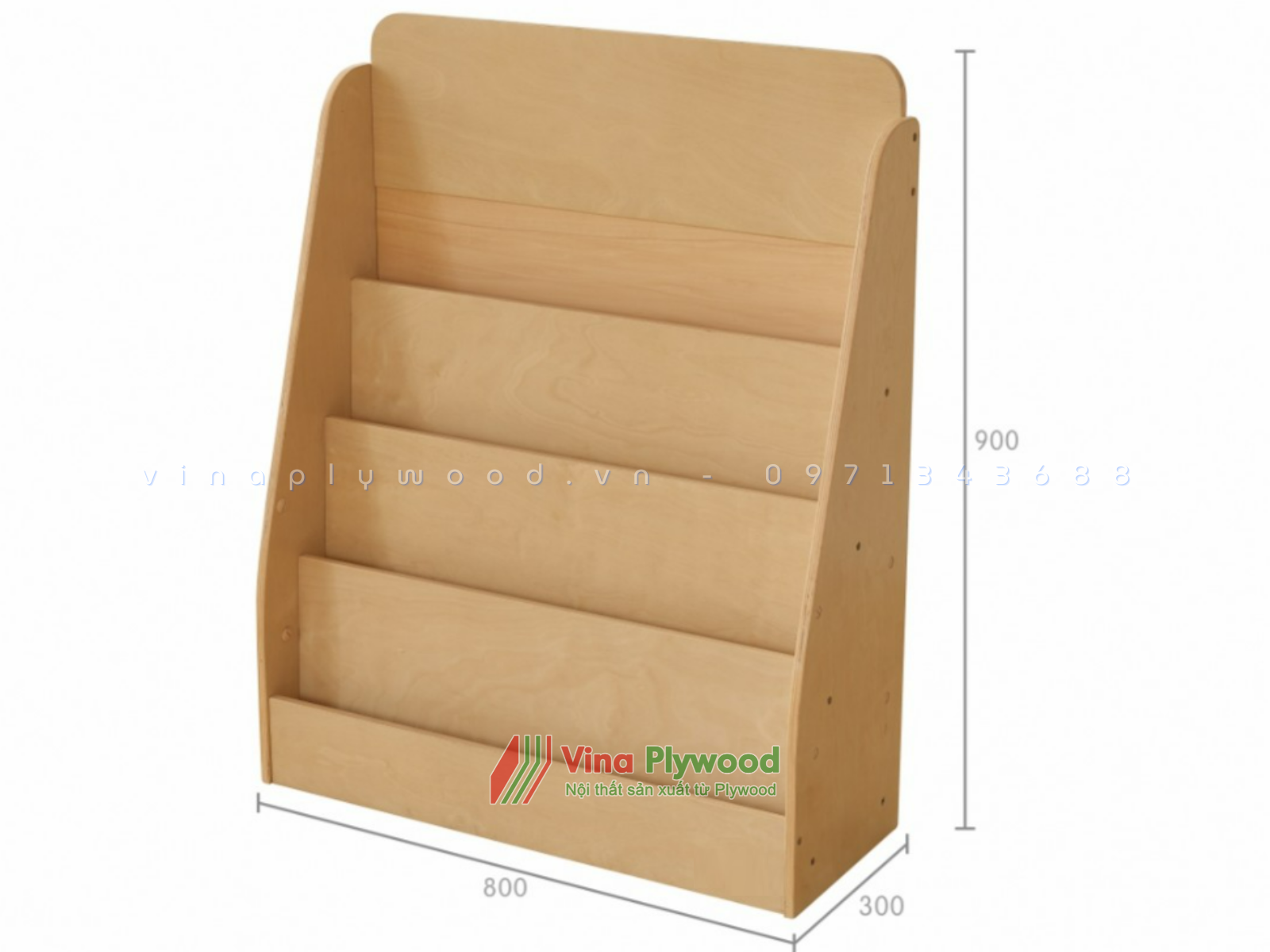 Kệ Giá Sách 4 Tầng Montessori Mẫu Mới TKM6803