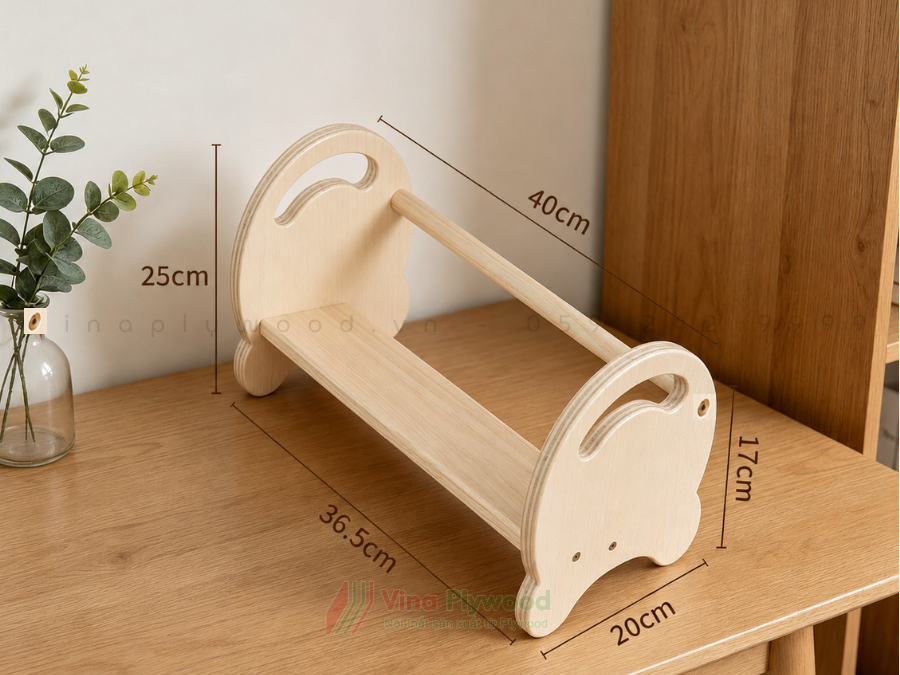 Kệ sách, giá sách để bàn đa năng bằng gỗ Plywood TK6813