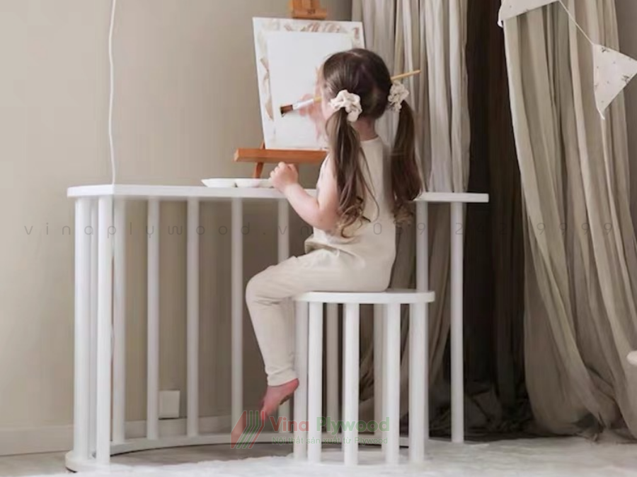 òm leo núi vận động Montessori 5 trong 1 chất liệu plywood an toàn cho bé VD6812