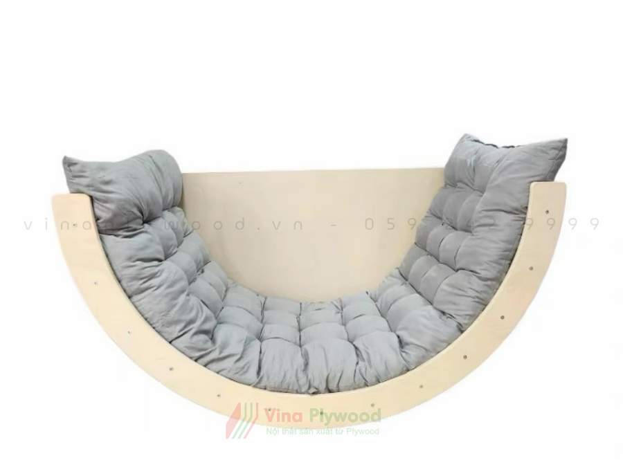 òm leo núi vận động Montessori 5 trong 1 chất liệu plywood an toàn cho bé VD6812