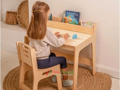 Bộ bàn ghế Montessori dành cho trẻ 2- 6 tuổi BG6807