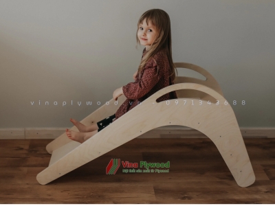 Cầu tuột, Cầu trượt gỗ cho bé VD6807