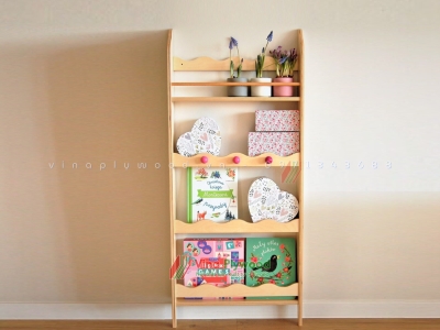 Kệ Sách Đẹp Cho Bé Bằng Gỗ Đa Năng montessori TK0802