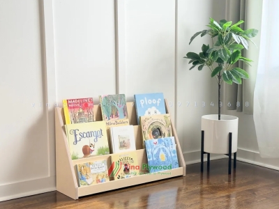 Kệ sách montessori 3 tầng chât liệu plywood TK6808