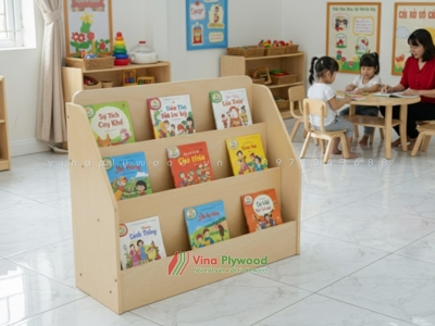 Kệ sách montessori 3 tầng loại nhỏ TKM6805